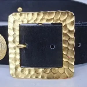 YVES SAINT LAURENT MEDAL MITIF 70 BELT SUEDE Yves Saint Laurent | Accessories | Yves Saint Laurent Medal  main image 4